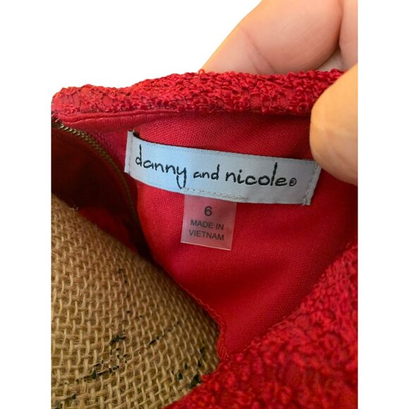 ✌️ 2/$40 ✌️ Red Lace Mid Length Sleeveless Dress sz 6 - Picture 5 of 6